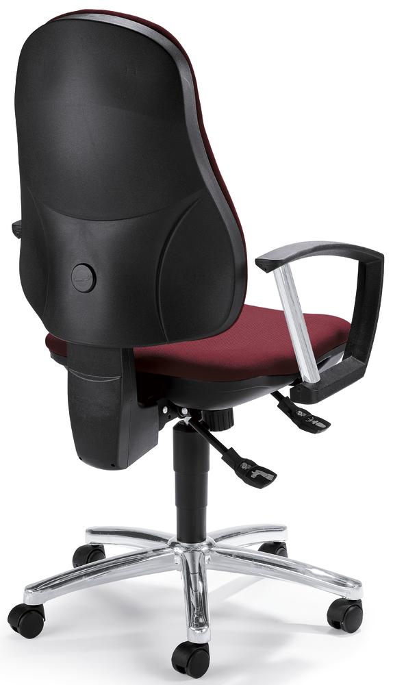 Bürostuhl COMFORT I DELUXE mit Armlehnen | Bordeaux