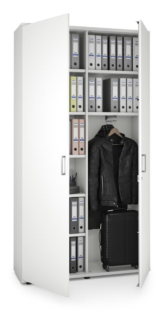 Garderobenschrank MULTI MODUL-PRO | Weiß | 1200 | 2250 mm (6 OH)