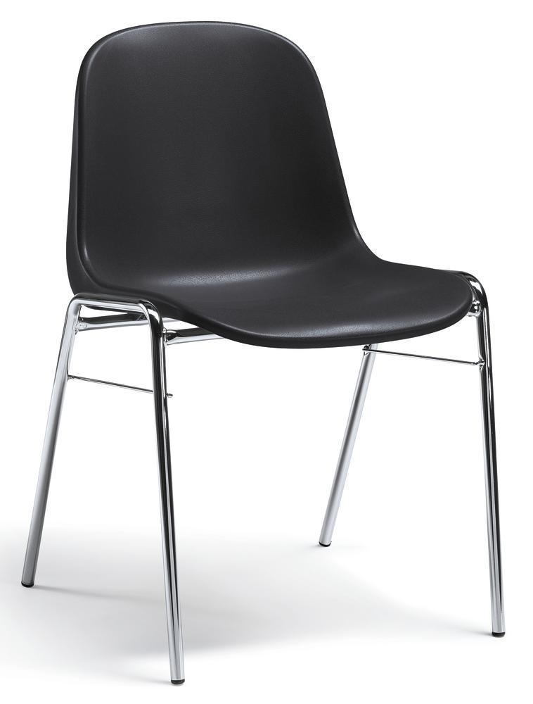 Schalenstuhl HIP, Kunststoff | Schwarz