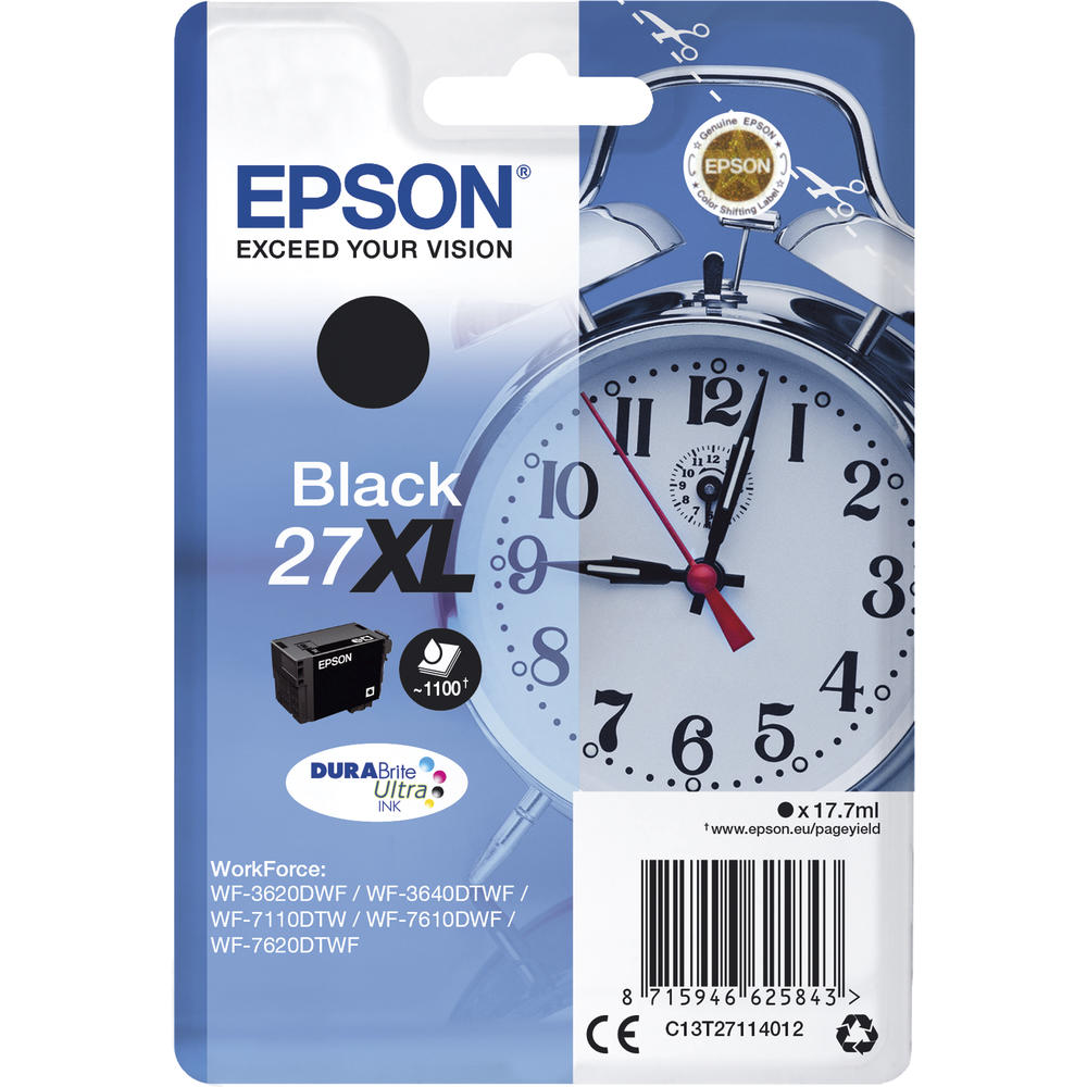 Epson Tintenpatrone C13T27114012 27XL 1.100Seiten