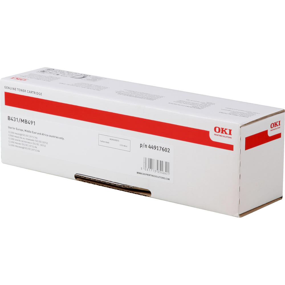 OKI Toner 44917602 für B431/B491 12.000S. schwarz