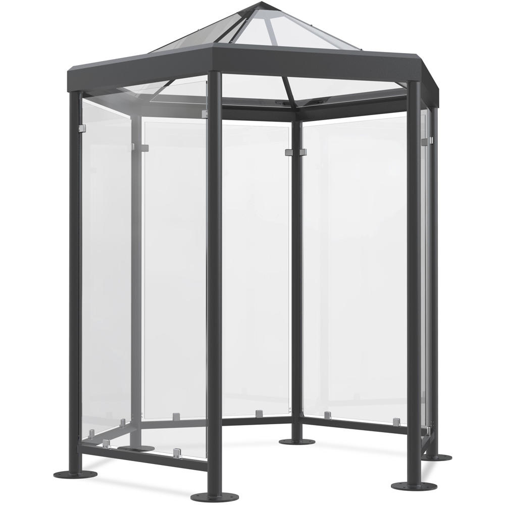 Überdachungssystem Paris, 6eck-Pavillon | Anthrazitgrau RAL 7016