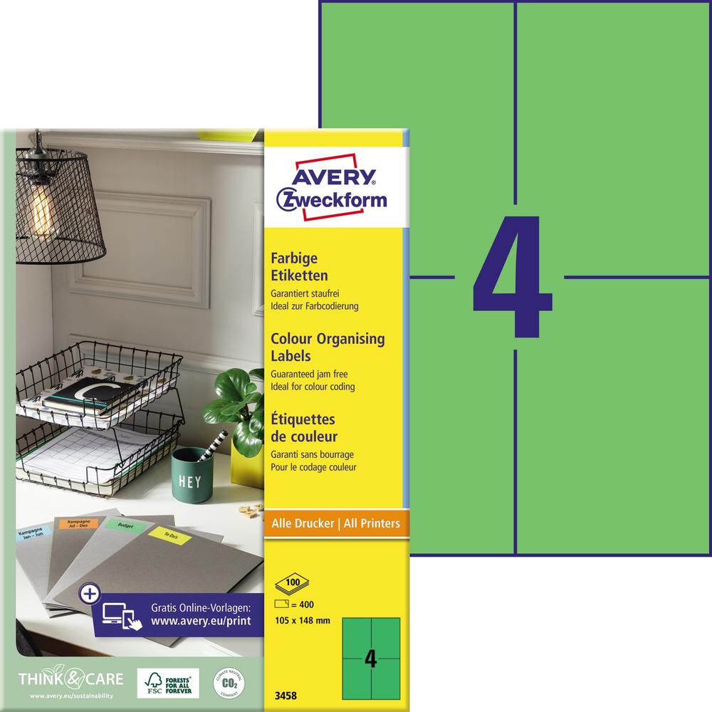 Avery Zweckform Universaletikett 3458 105x148mm