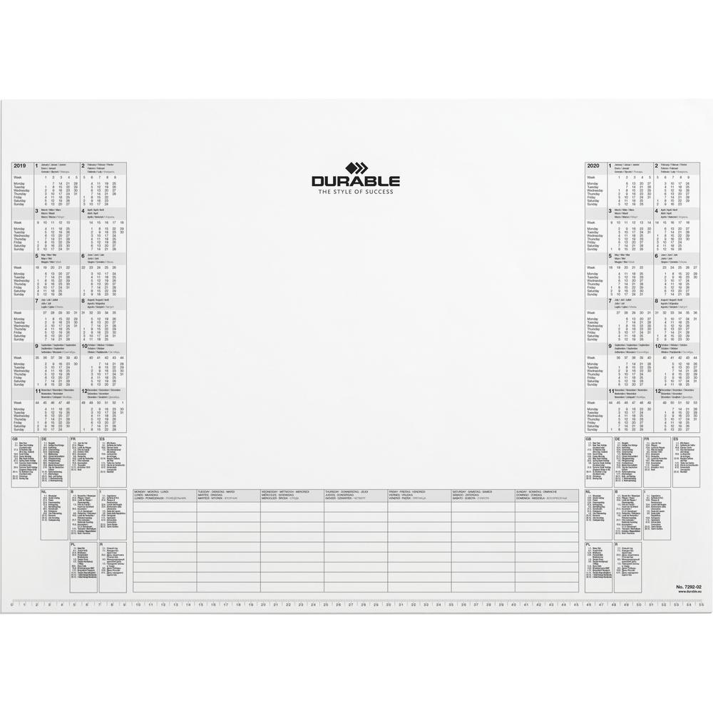 DURABLE Kalenderblock 729202 für Schreibunterlage