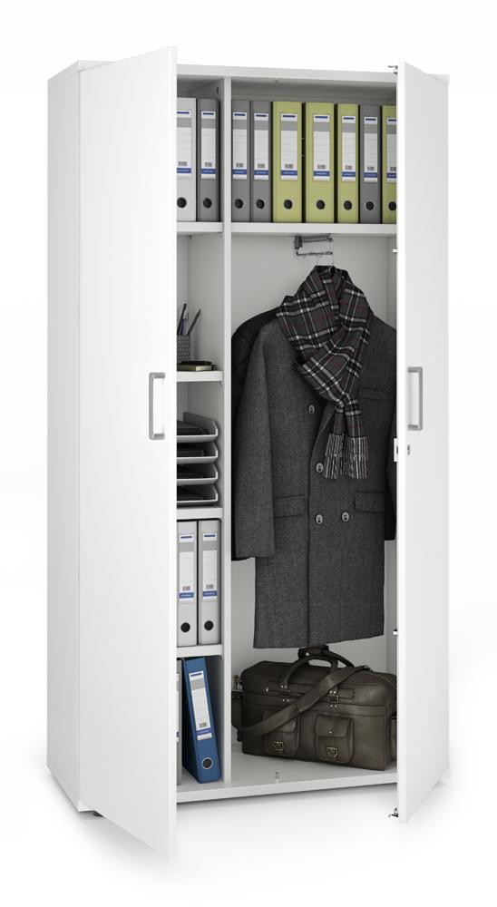 Garderobenschrank MULTI MODUL-PRO | Weiß | 1000 | 1890 mm (5 OH)