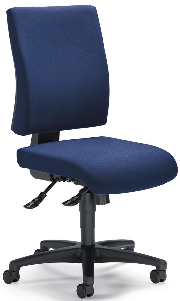 Bürostuhl COMFORT R ohne Armlehnen | Dunkelblau | ohne Armlehnen (optional)