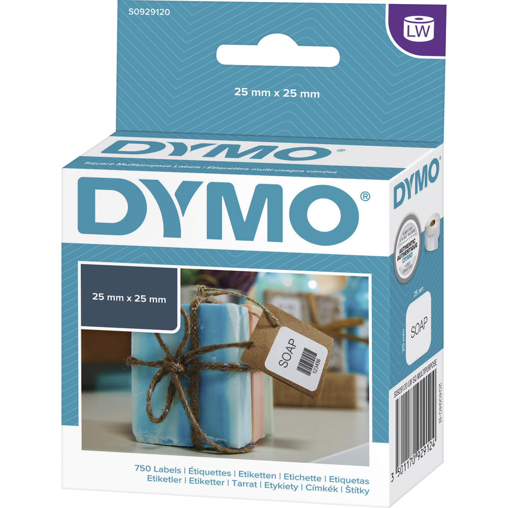 DYMO Vielzwecketikett S0929120 25x25mm weiß 750