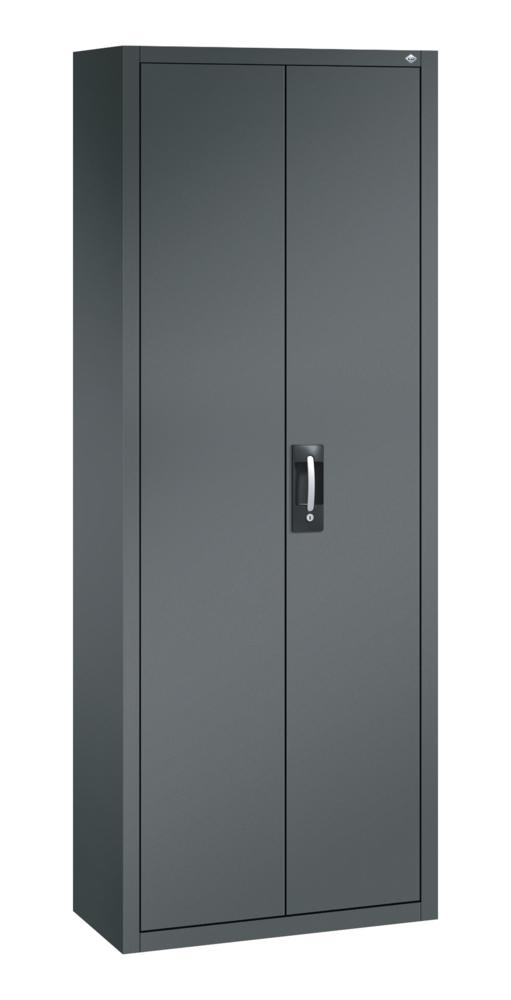 Magazinschränke Ergo-Lock | Anthrazitgrau RAL 7016 | 700 | 300 | 60 x Größe 2 rot, 24 x Größe 3 blau
