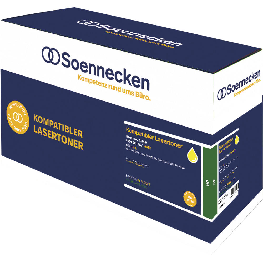 Soennecken Toner 81090 wie HP CE402A 507A gelb