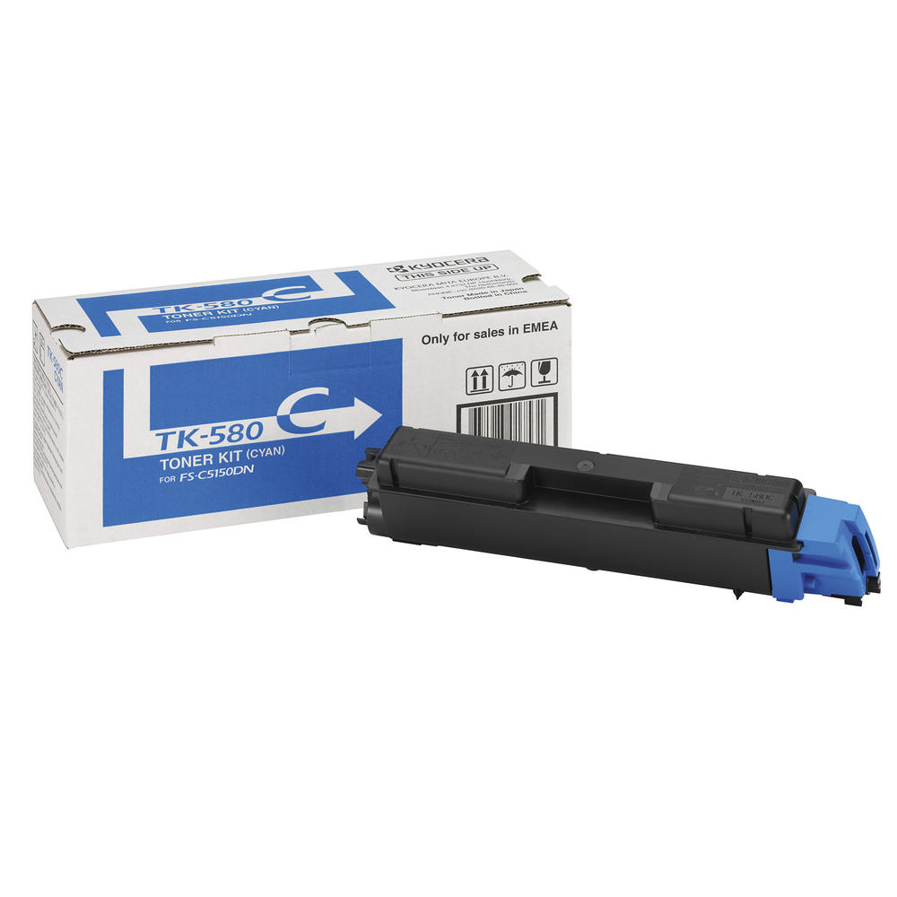 KYOCERA Toner 1T02KTCNL0 TK-580C 2.800Seiten cyan