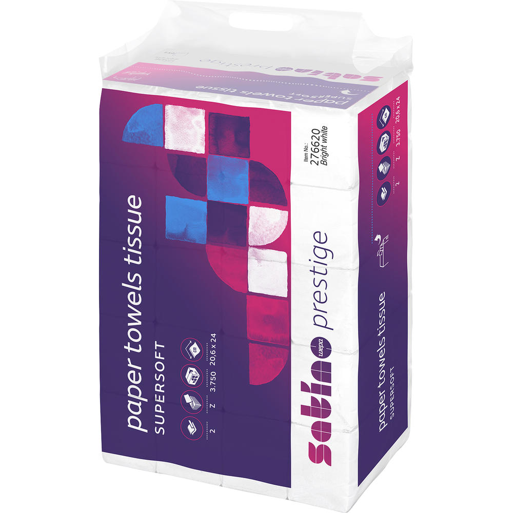 Satino Papierhandtuch 276620 2lg. 20,6x24cm Z-Falz