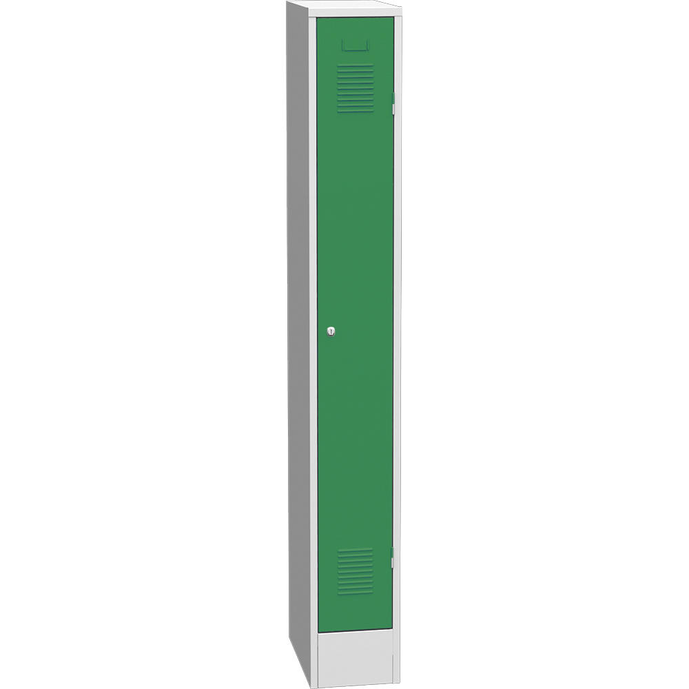 Garderoben-Stahlspind Delta PROTECT | Verkehrsgrün RAL 6024 | 200 | Zylinderschloss