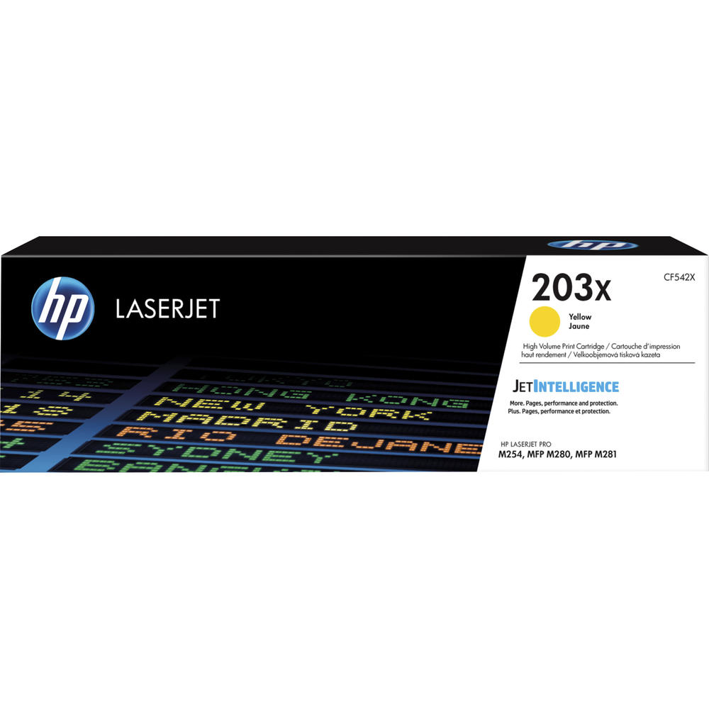 HP Toner CF542X 203X 2.500Seiten gelb