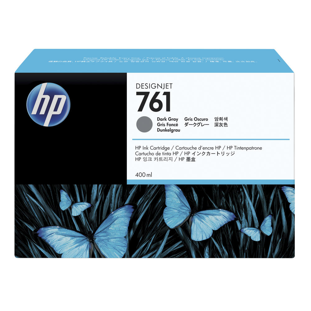 HP Tintenpatrone CM996A 761 400ml dunkelgrau
