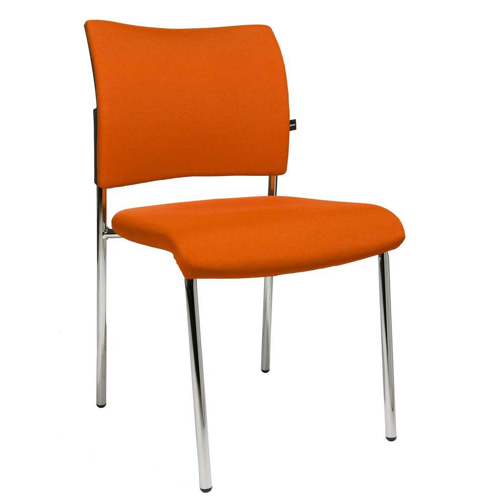 Besucherstuhl LAS VEGAS | Orange | Stoff