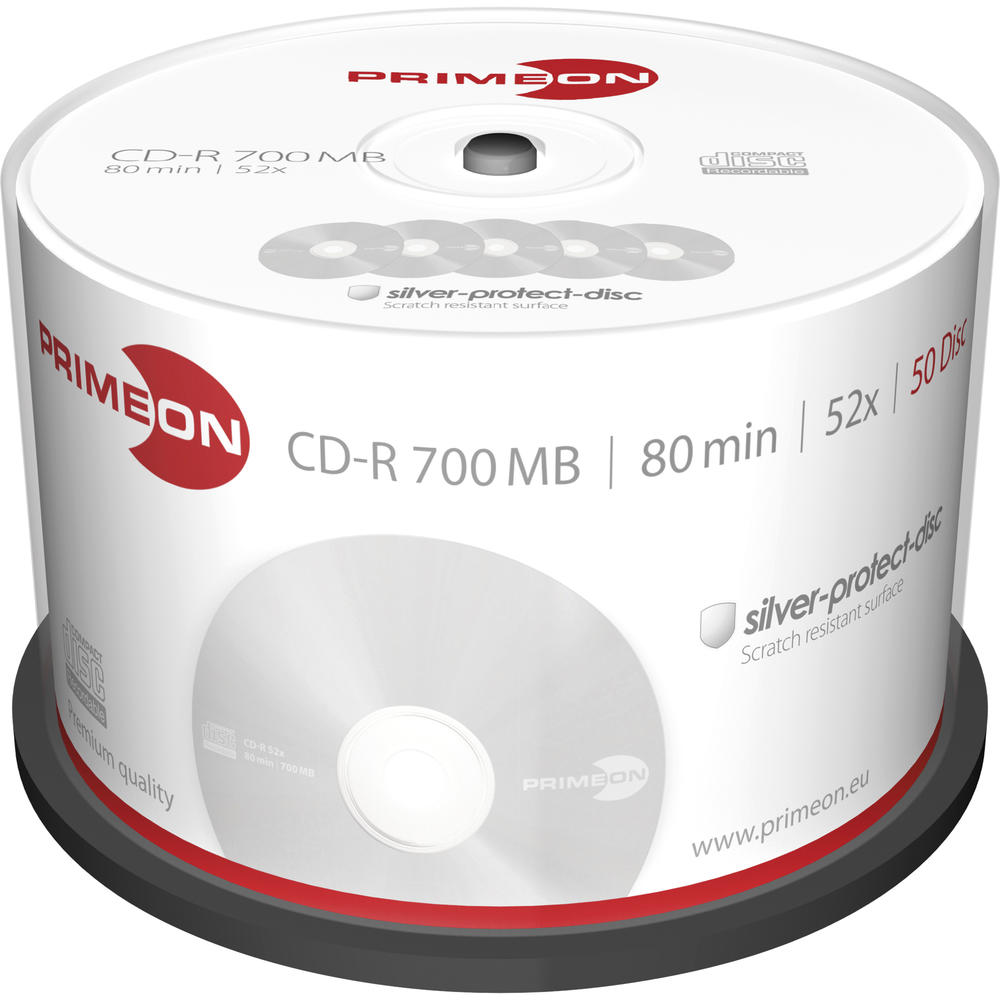 Primeon CD-R 2761102 52x 700MB 80Min. Spindel 50