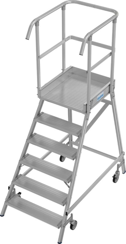 Podestleiter Stabilo Fahrb. Einseitig 1x6 Stufen | Einseitig | 3430