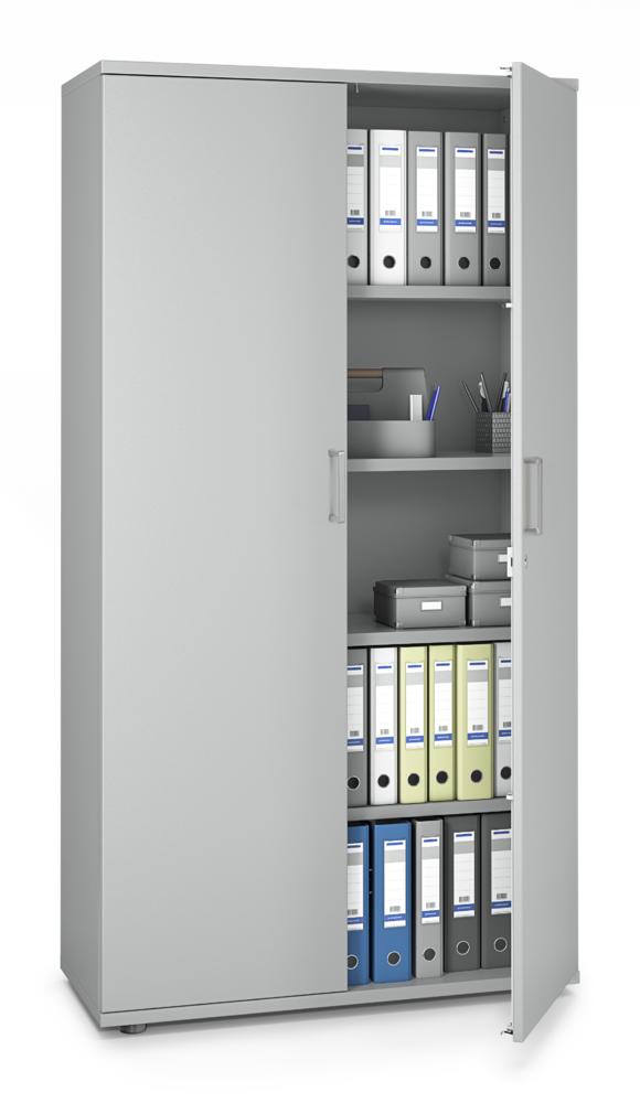 Flügeltürenschrank MULTI MODUL-PRO | Lichtgrau | 1000 | 1890 mm (5 OH)