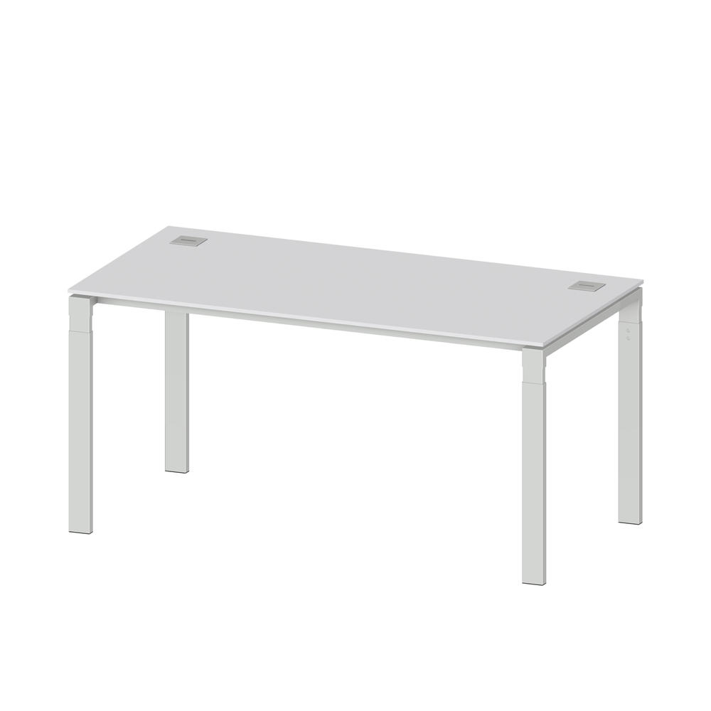 Schreibtisch 4-Fuß Comfort EVO | Lichtgrau | 1600