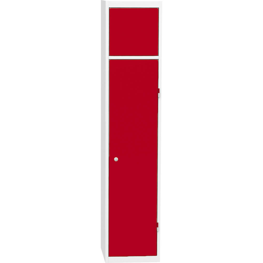 Wäschesammelschrank | Feuerrot RAL 3000 | Drehriegelverschluss