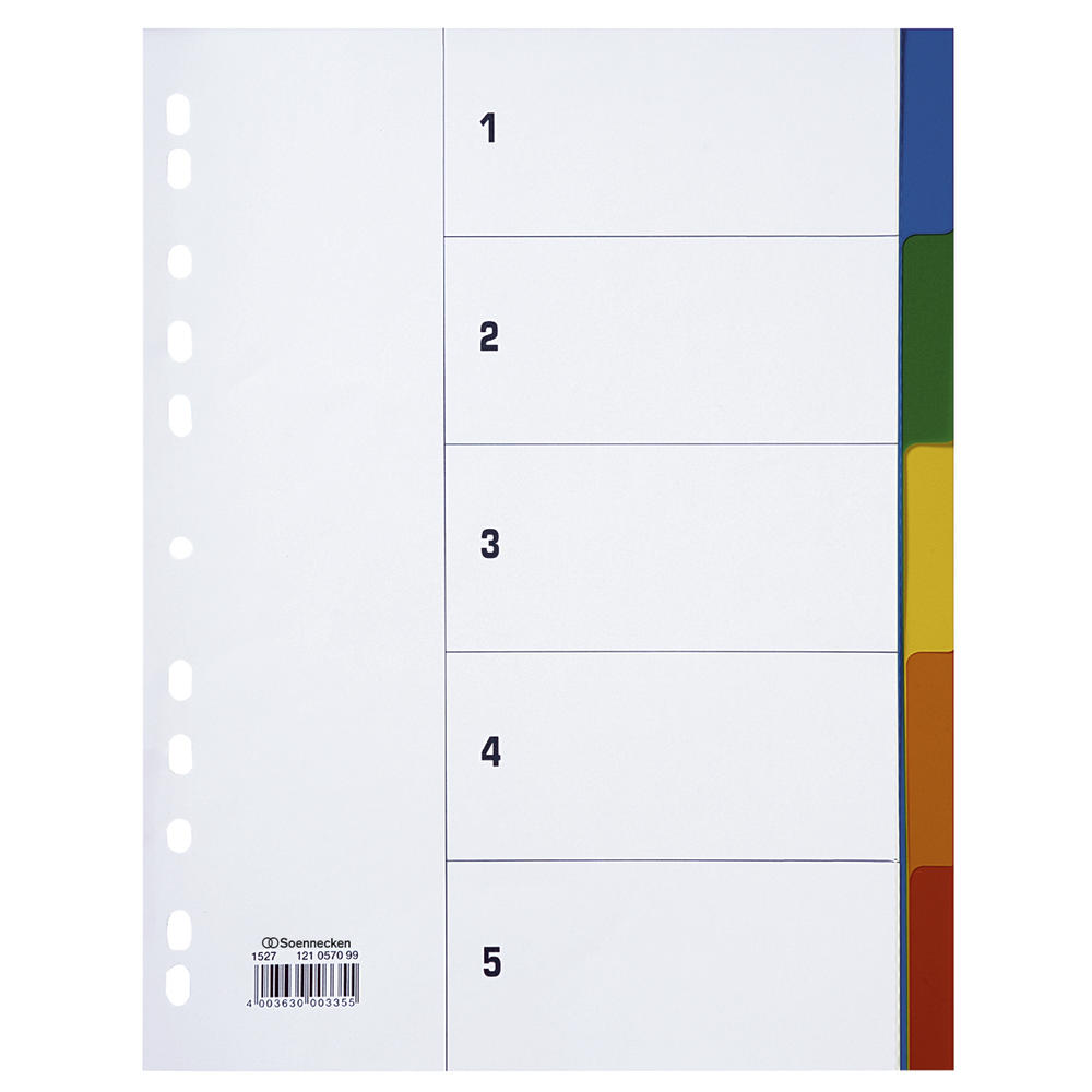 Soennecken Register 1527 DIN A4 blanko volle Höhe