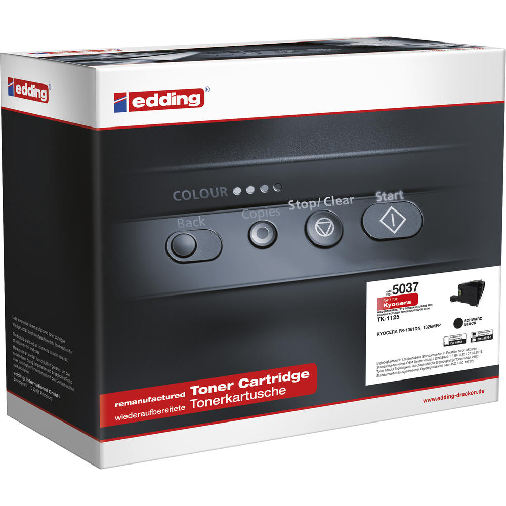 edding Toner 18-5037 wie Kyocera TK-1125 schwarz