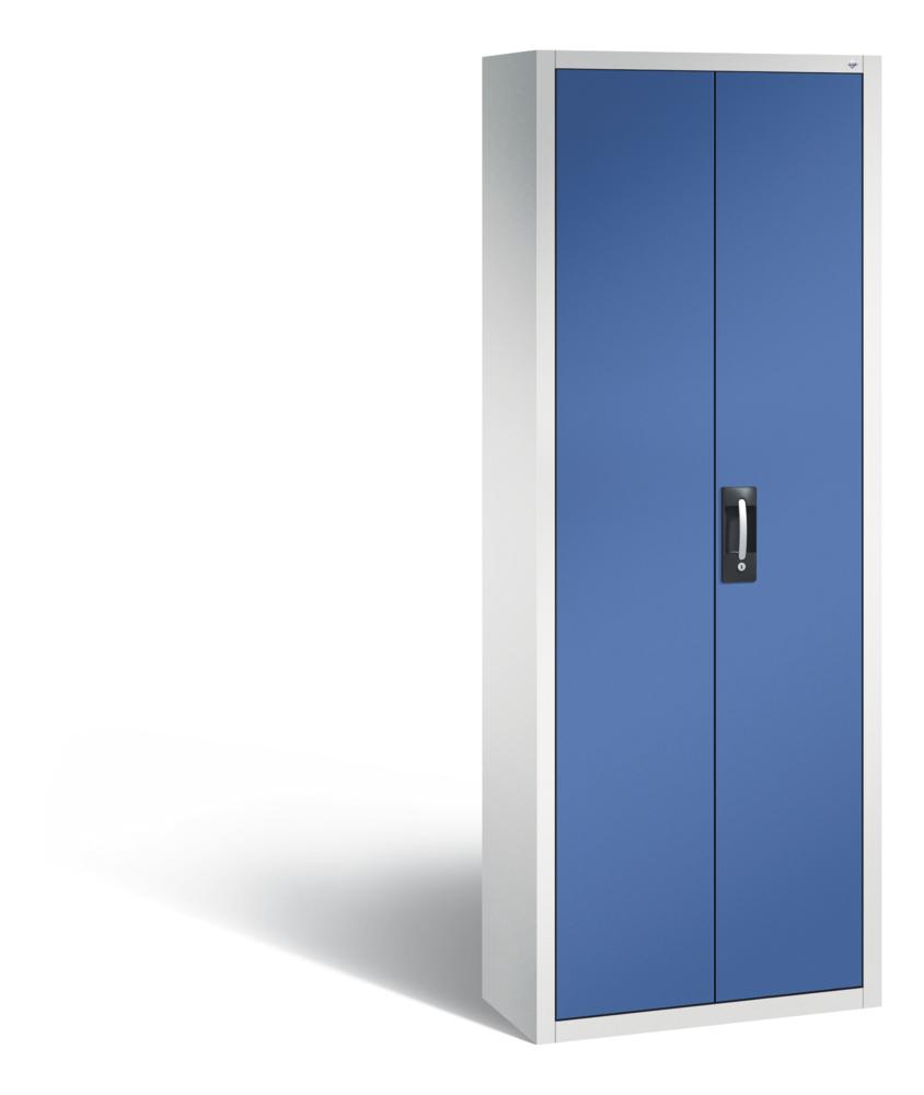 Magazinschränke Ergo-Lock | Enzianblau RAL 5010 | 700 | 300 | 60 x Größe 2 rot, 54 x Größe 2 blau