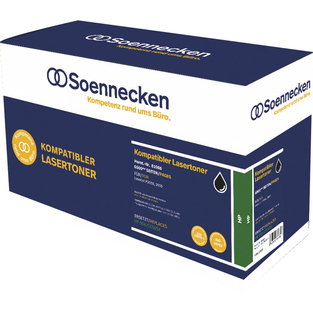 Soennecken Toner 81066 wie HP CE505X 05X schwarz