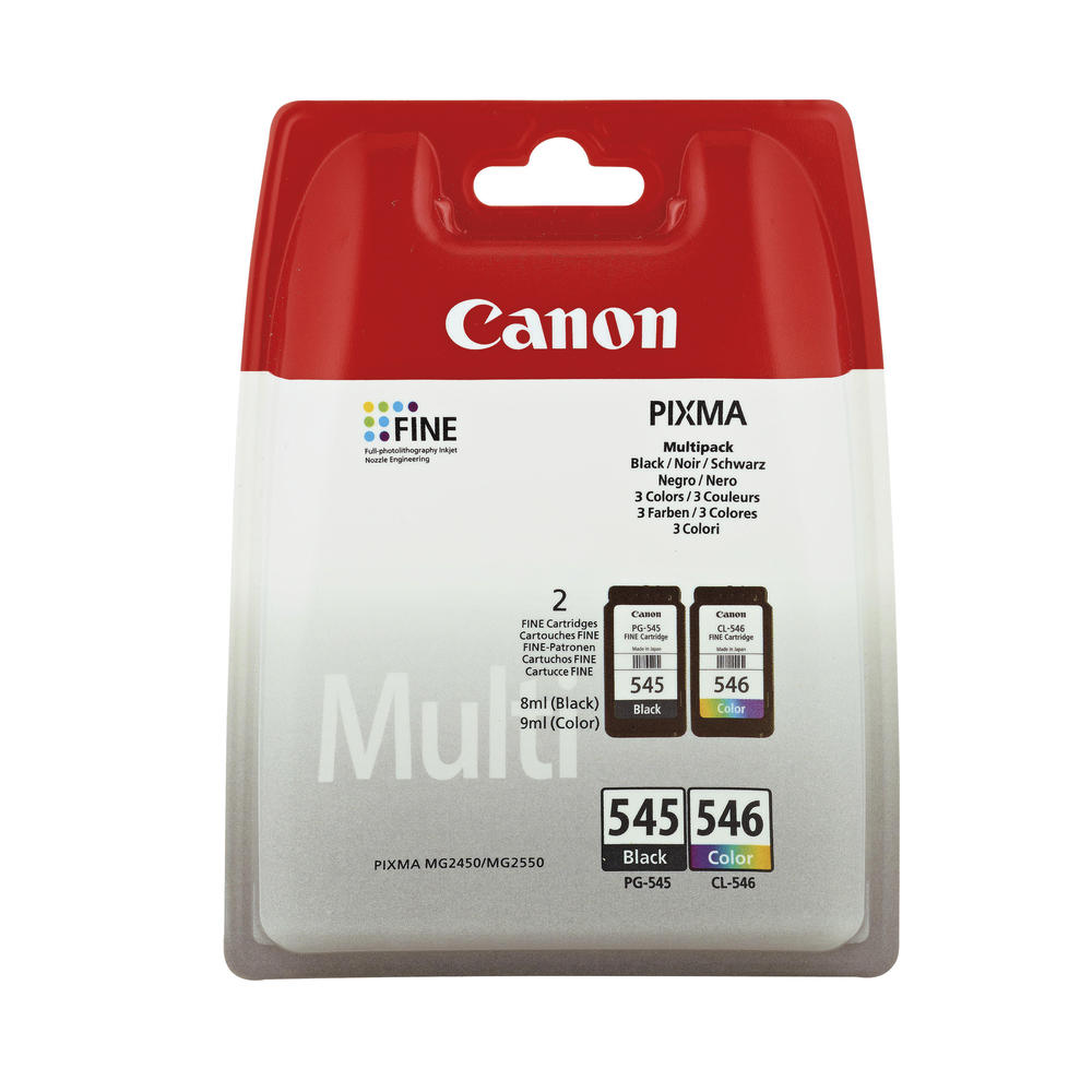 Canon Tintenpatrone 8287B005 PG545+CL546 sw/c/m/y