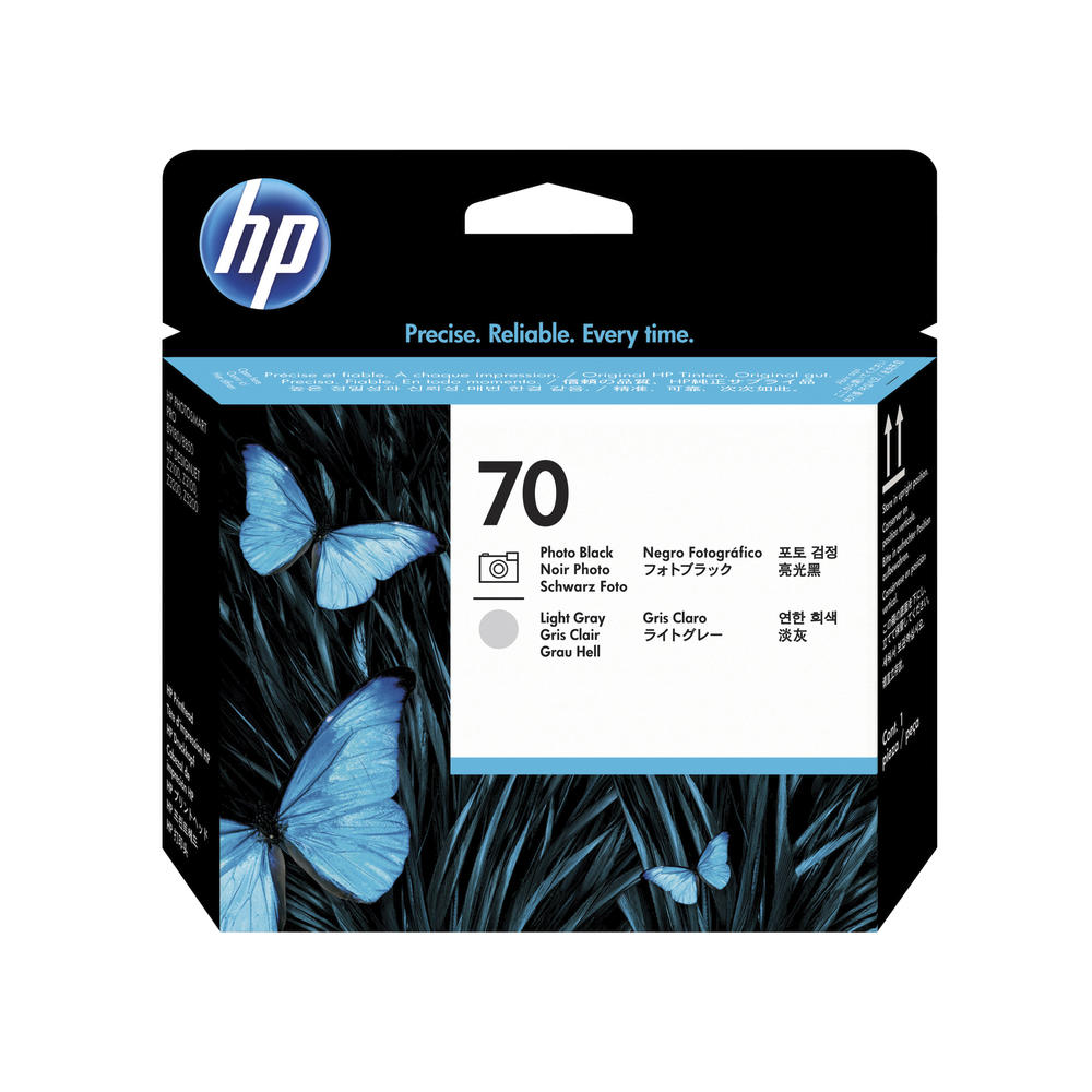HP Druckkopf C9407A 70 fotoschwarz/hellgrau