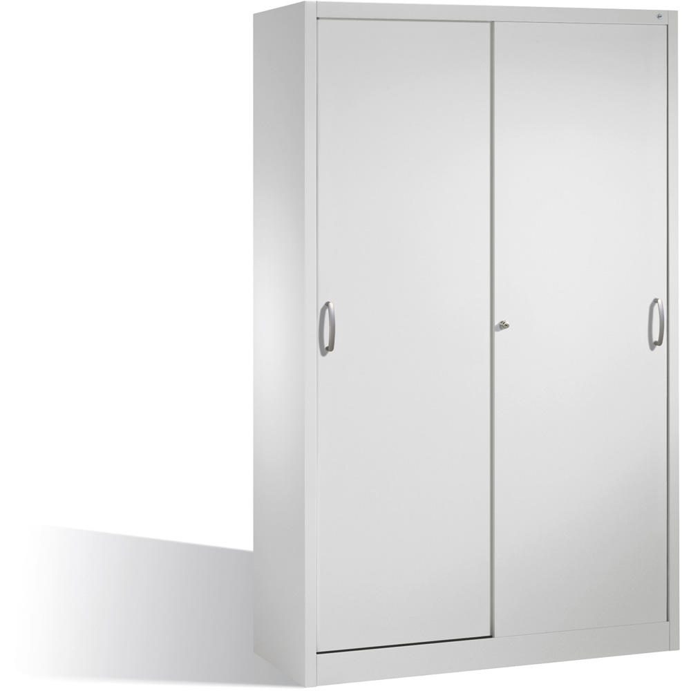 Schiebetürenschrank SYSTEM STB 100 | Lichtgrau RAL 7035 | 1200 | 500