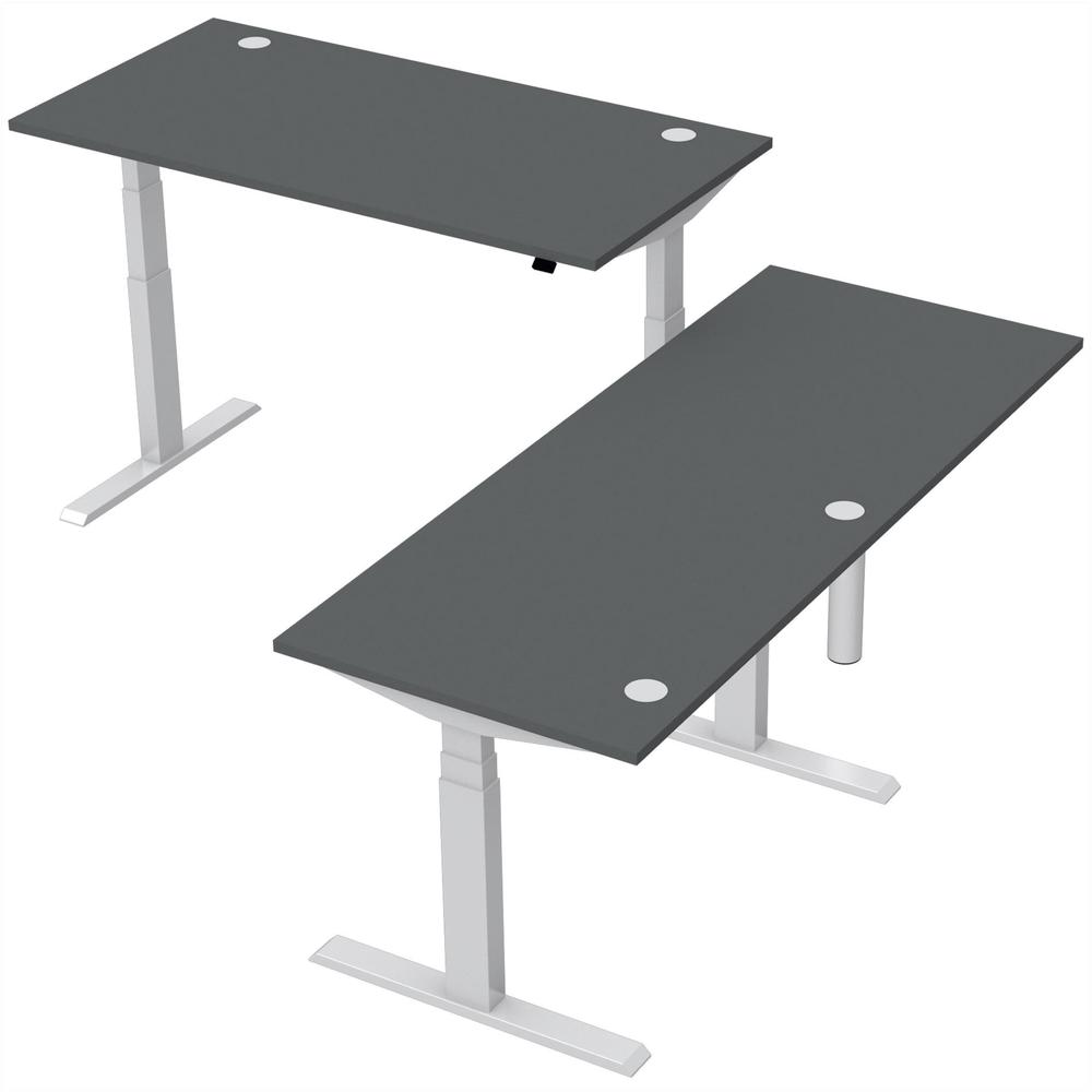 Verkettungsplatte Quadrat SST | Anthrazit | Alusilber | 90° Quadrat