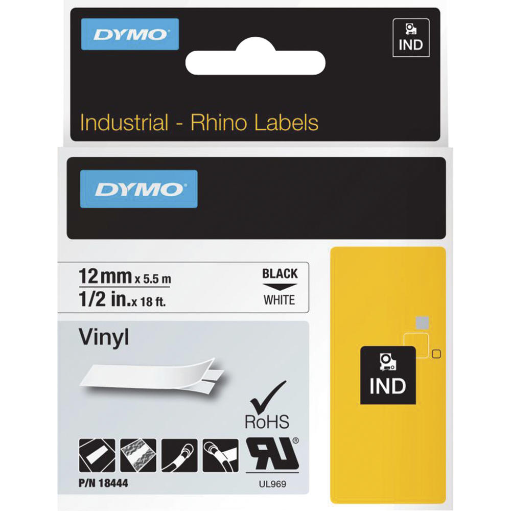 DYMO Schriftbandkassette Rhino ID1 18444 12mmx5,5m