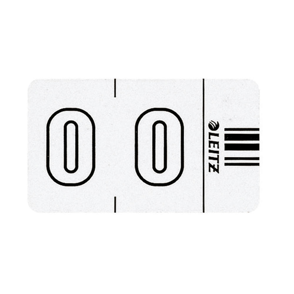 Leitz Ziffernsignal 0 Orgacolor 66000000 23x30mm
