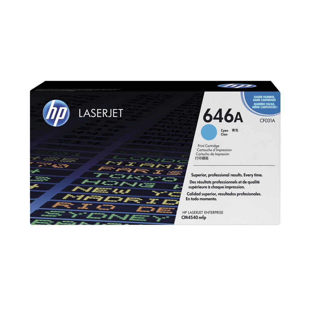 HP Toner CF031A 646A 12.500Seiten cyan