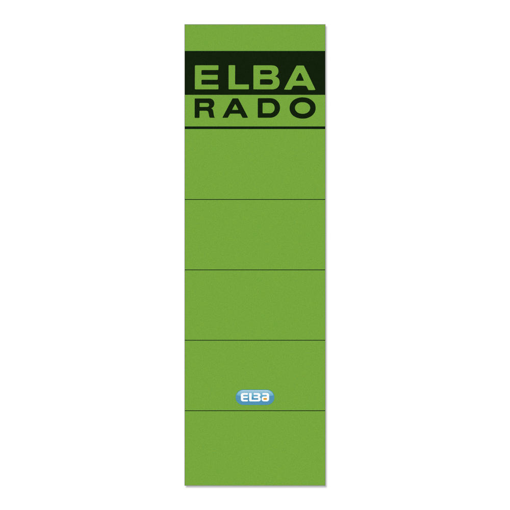ELBA Ordneretikett 100420948 breit/kurz sk grün 10