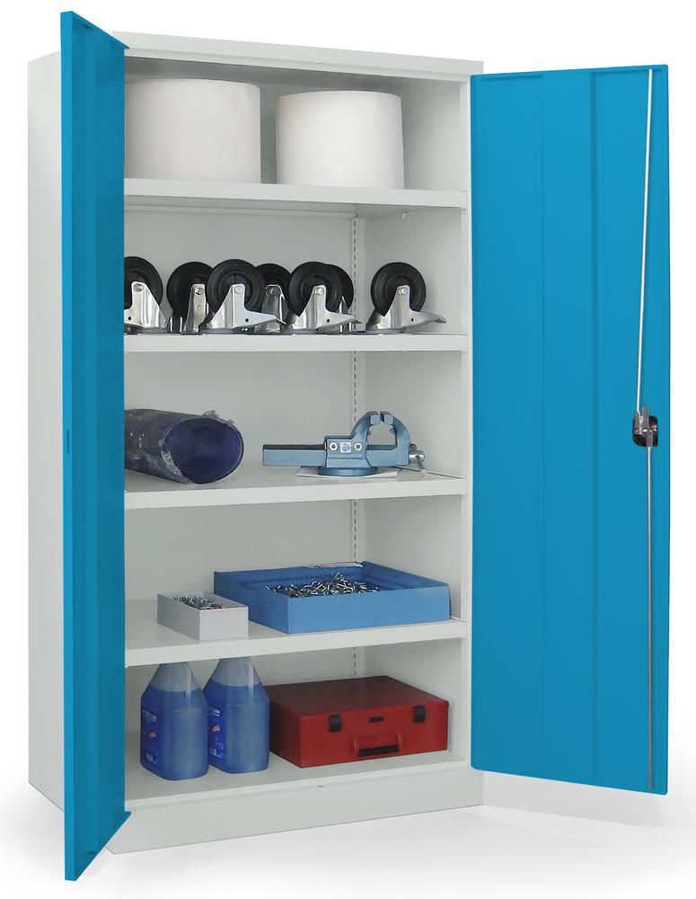 Schwerlastschrank ohne Mitteltrennwand | Lichtblau RAL 5012 | 1040 | ohne Schubladen