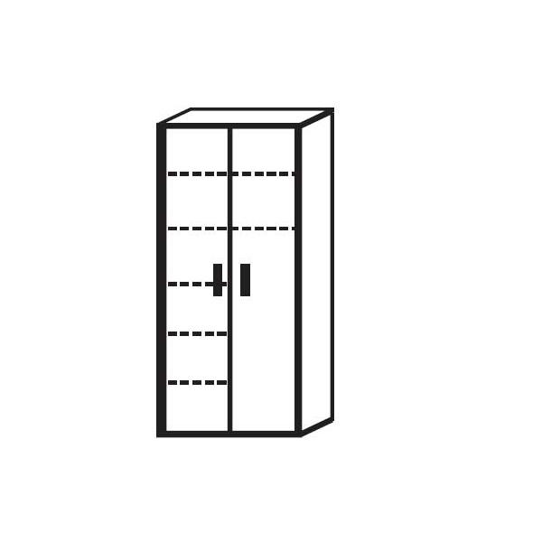 Garderobenschrank PROFI Bicolour | 1000