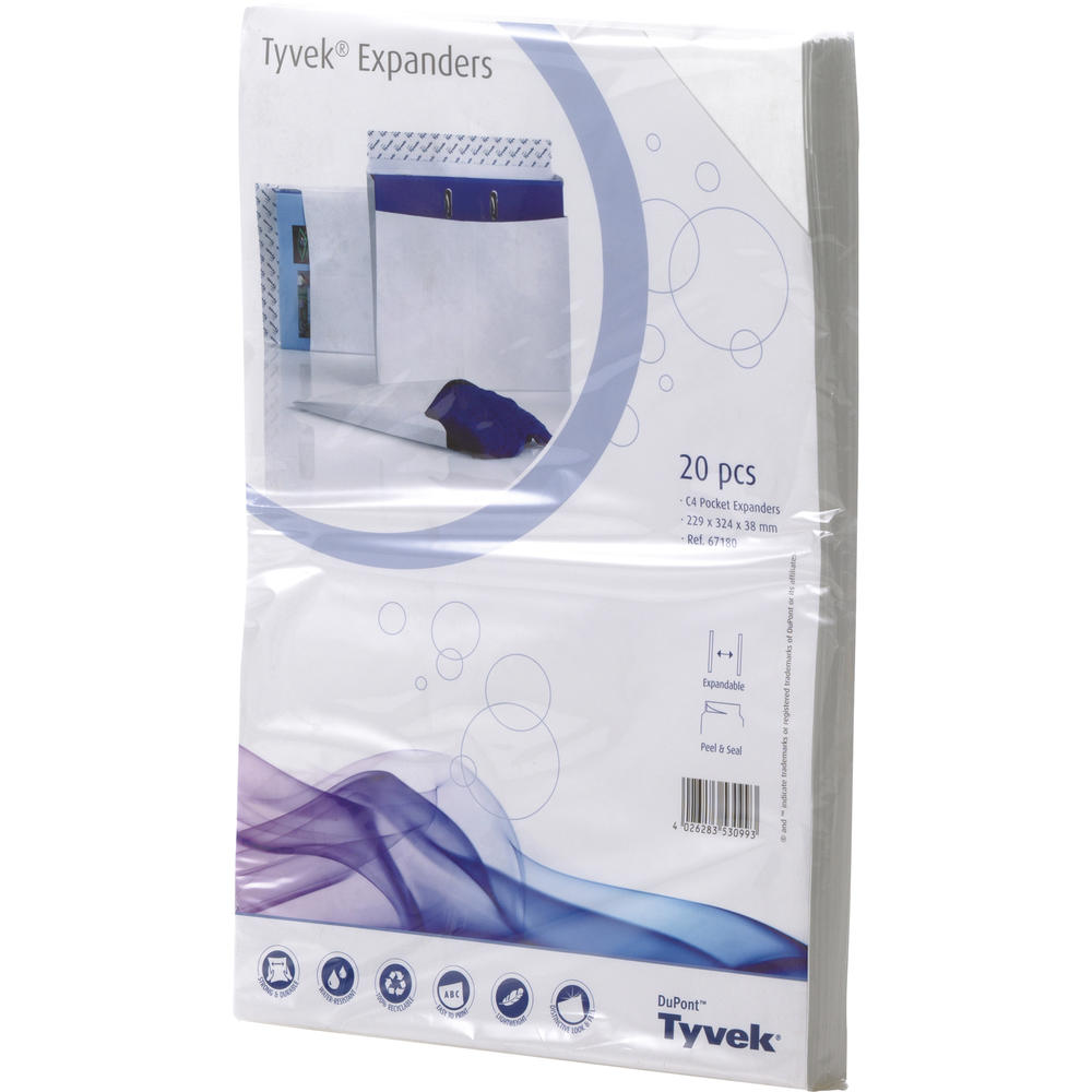 Tyvek Faltentasche 00067180 C4/38F 55g oF hk weiß