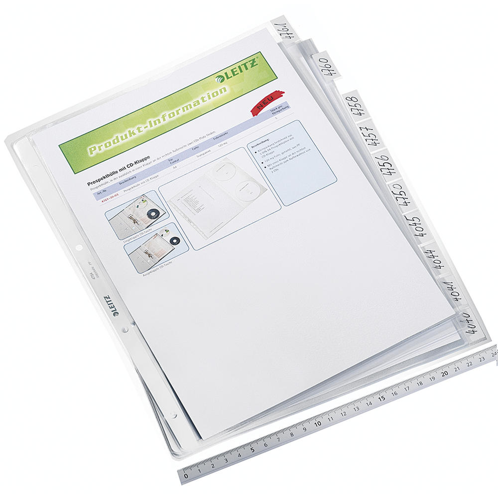Leitz Prospekthülle 47540003 DIN A4 oben offen
