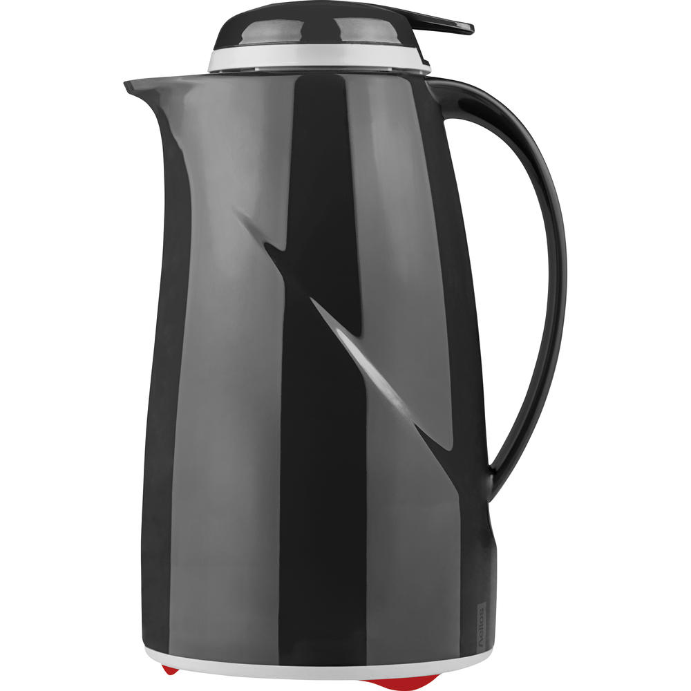 Helios Isolierkanne Wave Push 2934-002 1l schwarz