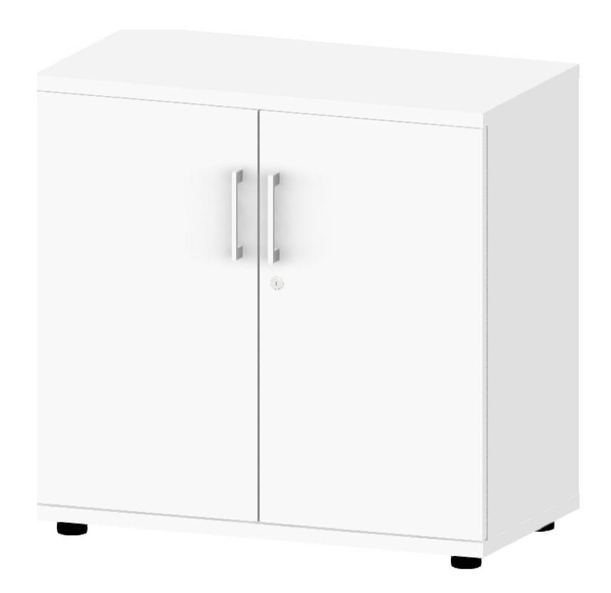 Flügeltürenschrank DELUXE | Weiß | 800 | 780 mm (2 OH)