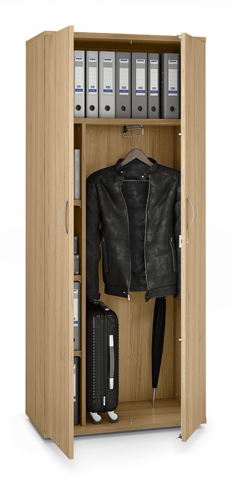 Garderobenschrank PROFI MODUL | Eiche hell | 800 | 1890 mm (5 OH)