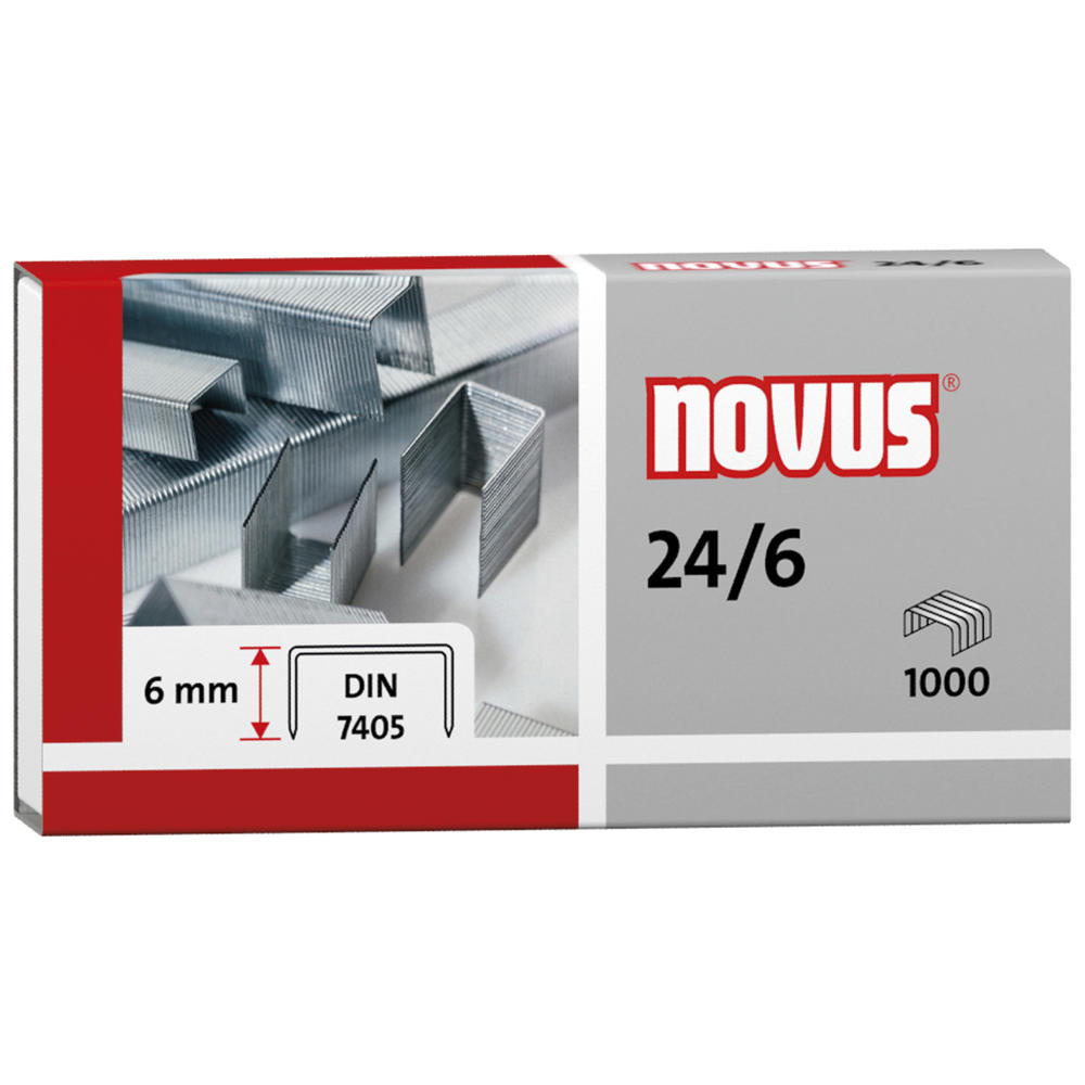 NOVUS Heftklammer 24/6 040-0158 verzinkt 1.000