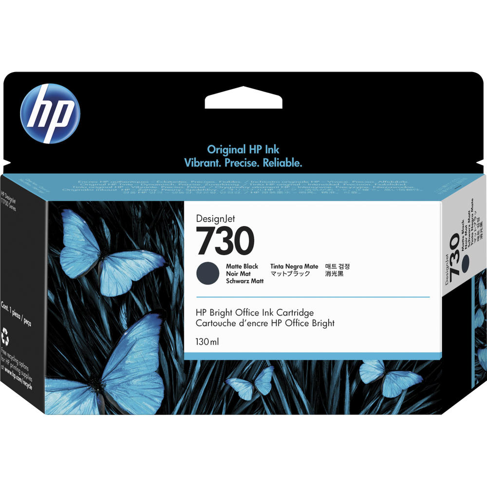 HP Tintenpatrone P2V65A Nr.730 130ml mattschwarz