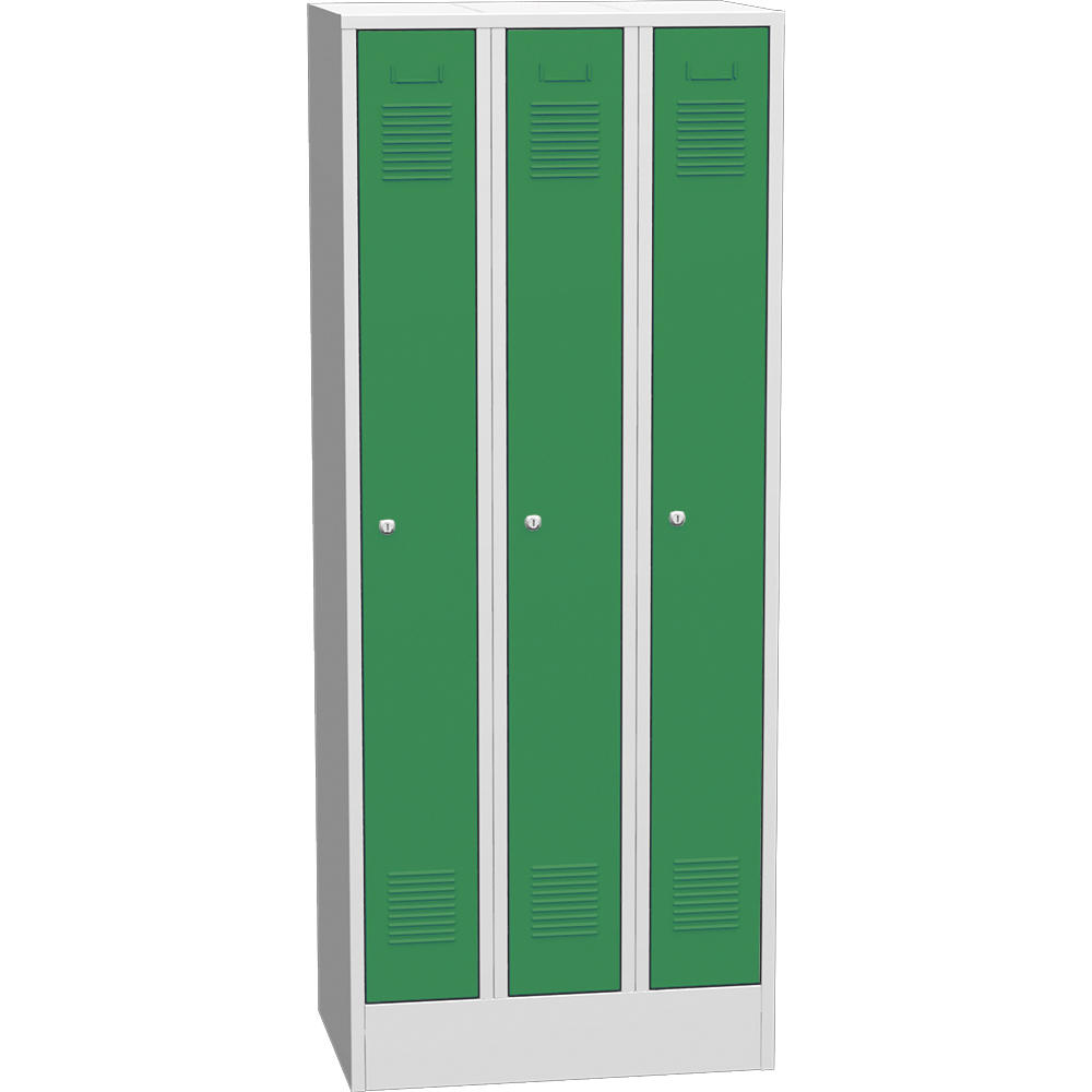 Garderoben-Stahlspind Delta PROTECT | Verkehrsgrün RAL 6024 | 200 | Zylinderschloss