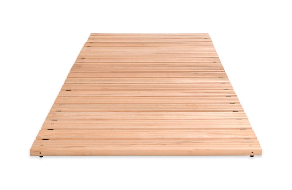 Arbeitsplatzmatte Holzrost ohne Auffahrkeile | Buchedekor | 800 | ohne Auffahrkeile
