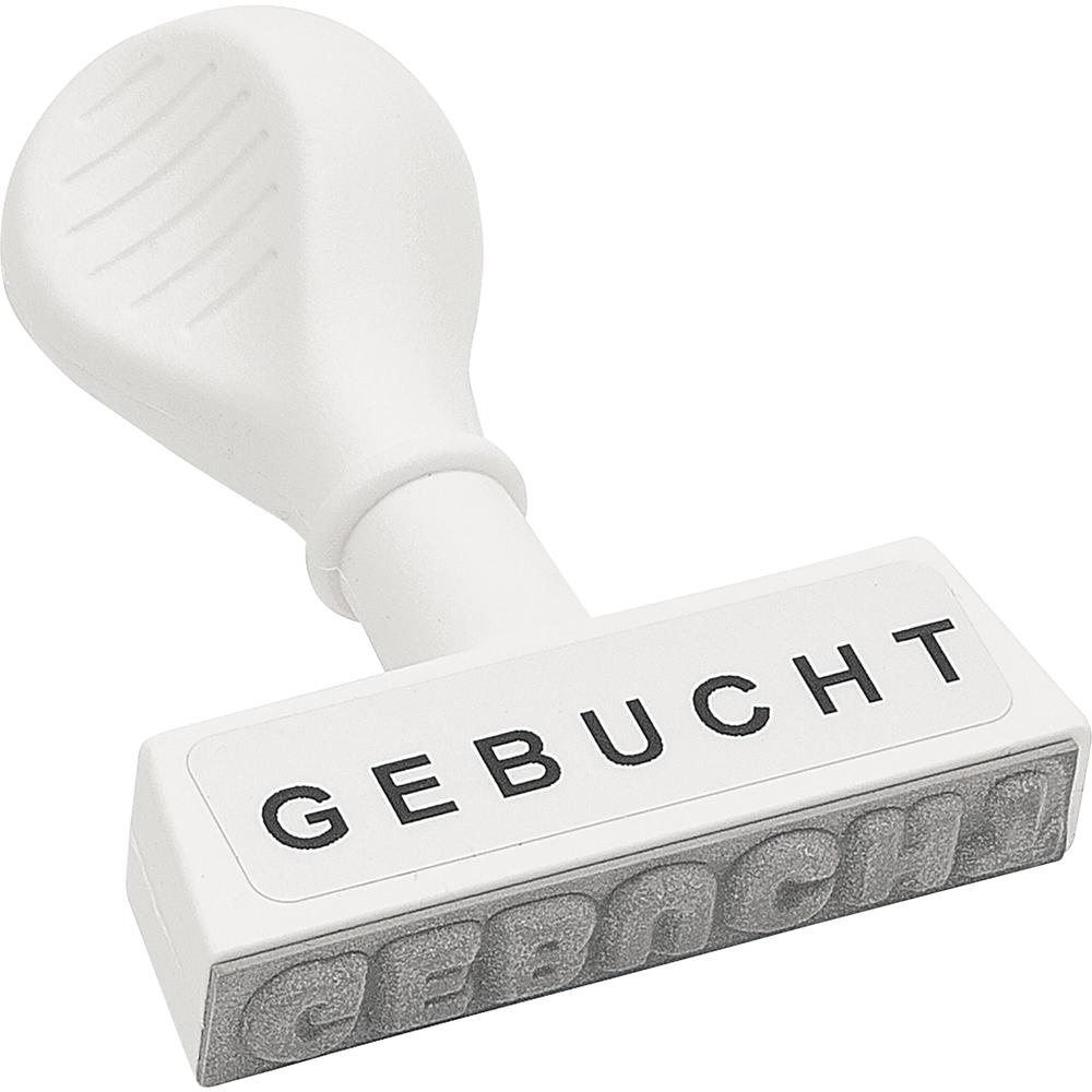 WEDO Textstempel GEBUCHT 19312 45mm Kunststoff