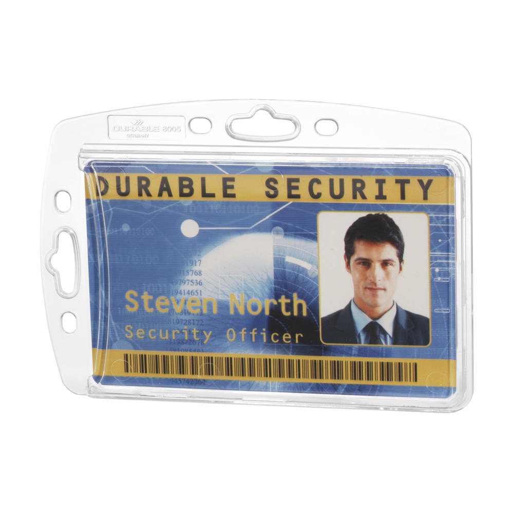DURABLE Namensschild 890519 85x54mm Kunststoff tr