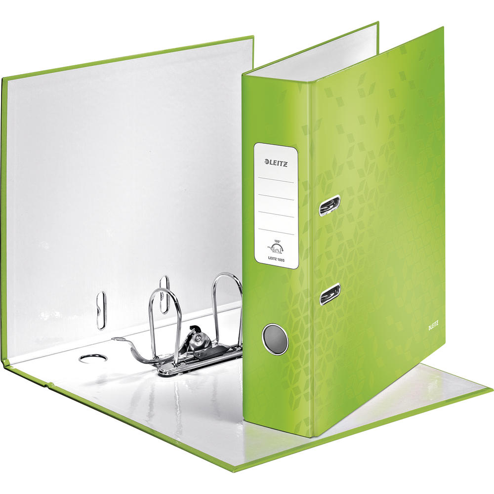 Leitz Ordner WOW 10050054 DIN A4 80mm Pappe grün